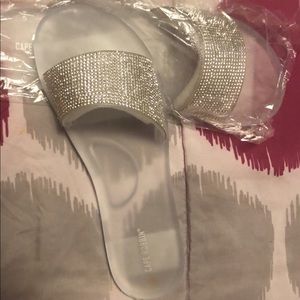 Clear diamond sandles